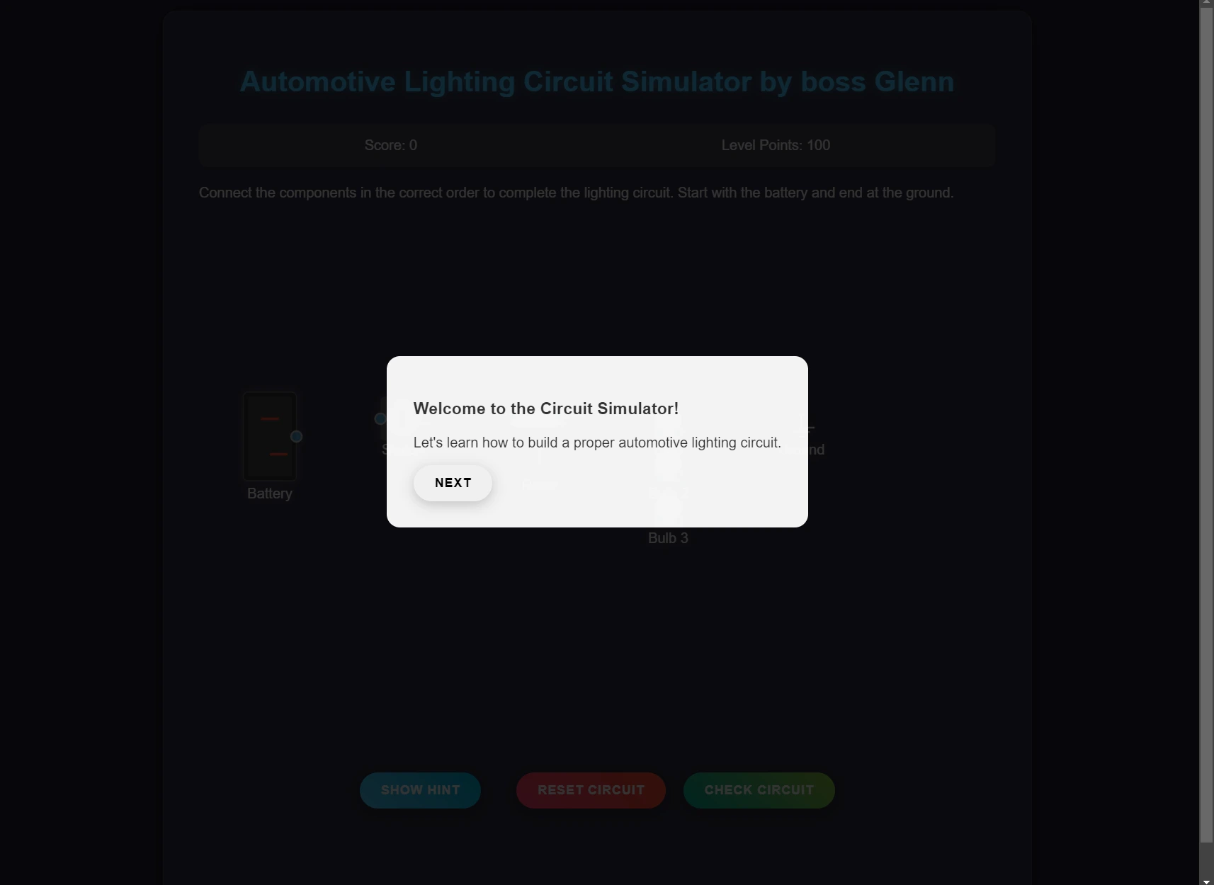 Automotive Lighting Game